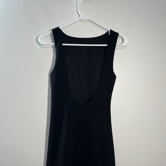 BHLDN Anthropologie NWT Black Kennedi High-Neck Stretch Crepe Midi Dress Size XS - Picture 5 of 11